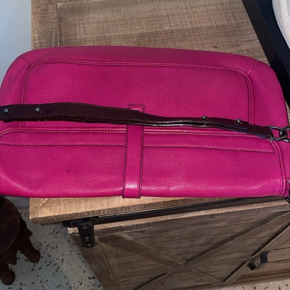 Lanvin Small Pink Leather Silver Chain Shoulder Handbag - Picture 11 of 11